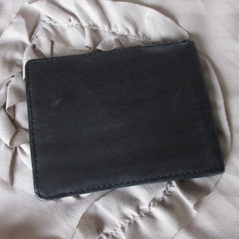 new men's leather folding wallet